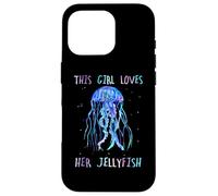 Custodia per iPhone 16 Pro Awesome Cute UnderWater This Girl loves her JellyFish