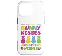 Custodia per iPhone 16 Pro Baci da coniglio e auguri di primavera