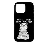 Custodia per iPhone 16 Pro Back to School Wise Owl Learning Student