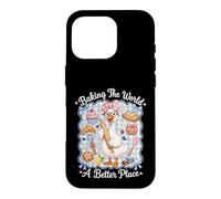 Custodia per iPhone 16 Pro Baking The World A Better Place Cute Goose Pun Bake Design