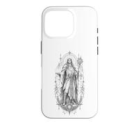 Custodia per iPhone 16 Pro Baldr Norse Dio della Luce Sacra Rune Mitologia Opera D'arte