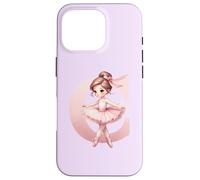 Custodia per iPhone 16 Pro Ballerina Ragazza Danza Nome Prima Lettera C Ragazza Tutu Ballet