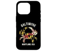 Custodia per iPhone 16 Pro Baltimora Maryland USA Granchio vintage stile invecchiato design
