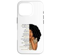 Custodia per iPhone 16 Pro Bambini Black Pride Girls I Am Black Girl Magic Cheetah Leopard