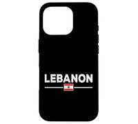 Custodia per iPhone 16 Pro Bandiera del Libano, Beirut, cedro, libanese, Heritage Design
