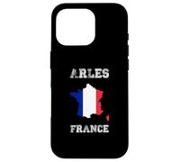 Custodia per iPhone 16 Pro Bandiera della Francia invecchiata Arles Pride