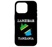 Custodia per iPhone 16 Pro Bandiera della Tanzania Distressed Zanzibar Pride