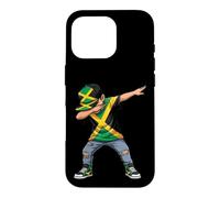 Custodia per iPhone 16 Pro Bandiera giamaicana Dab Pose Caribbean Pride