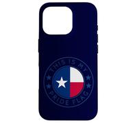 Custodia per iPhone 16 Pro Bandiera Texas This Is My Pride The Lone Star State Flag Art TX