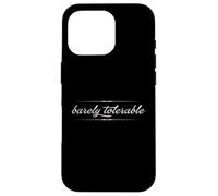 Custodia per iPhone 16 Pro BARELY TOLERABLE Jane Austen Orgoglio & Pregiudizio Citazione Meme