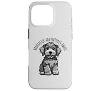Custodia per iPhone 16 Pro Barktastic Adventures Await, simpatico cucciolo di cane, cartone animato