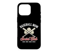 Custodia per iPhone 16 Pro Baseball Mom Social Club, gradinata, gradinata per genitori