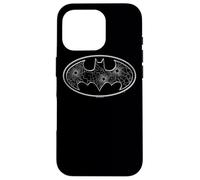 Custodia per iPhone 16 Pro Batman Glass Hole Logo