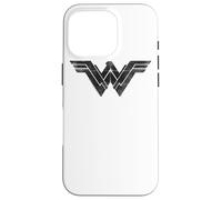 Custodia per iPhone 16 Pro Batman v Superman Wonder Woman Folded and Distressed