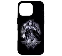 Custodia per iPhone 16 Pro Batman v Superman Wonder Woman Rainy Night