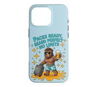 Custodia per iPhone 16 Pro Beard Perfect No Limts Bear Men Trip Summer Confezionato