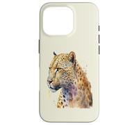 Custodia per iPhone 16 Pro Bellissimo ritratto leopardo acquerello