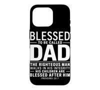 Custodia per iPhone 16 Pro Benedetto per essere chiamato papà Proverbi Fede Famiglia Cristiano Papà