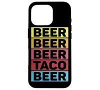 Custodia per iPhone 16 Pro Bière Taco Food Cinco De Mayo Fun Drinking Team Beer Lover