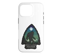 Custodia per iPhone 16 Pro Bigfoot Arrowhead Sasquatch Scopri la grafica del cielo notturno