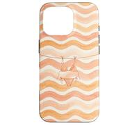Custodia per iPhone 16 Pro Bikini pastello estate costiera onde righe spiaggia vibe