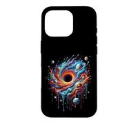 Custodia per iPhone 16 Pro Black Hole Physics Color Burst Space Lovers Astrophysicist