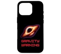 Custodia per iPhone 16 Pro Black Holes Gravity Warning Maglietta Fun Space Physics
