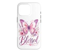 Custodia per iPhone 16 Pro BLESSED - Women's Christian Faith Jeremiah 17:7 Bible-Based