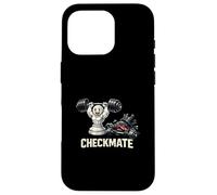Custodia per iPhone 16 Pro Bodybuilding Chess Piece Sollevamento Pesi King Sconfitta