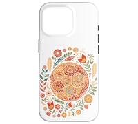 Custodia per iPhone 16 Pro Boho Handball Floral Ball