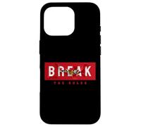 Custodia per iPhone 16 Pro Break the Rules Wild Tiger Quotes Illustration Graphic