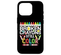 Custodia per iPhone 16 Pro Broken Crayons Still Color Mental Health Awareness Men Women