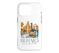 Custodia per iPhone 16 Pro Buffalo, skyline di New York, souvenir della città dei buoni vicini