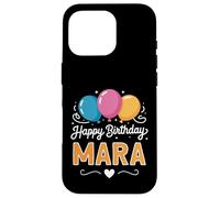 Custodia per iPhone 16 Pro Buon compleanno Mara