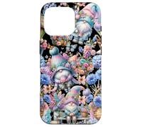 Custodia per iPhone 16 Pro Butterfly Gnome Patterns For Hello Spring With Cute Flower