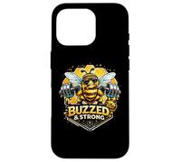 Custodia per iPhone 16 Pro Buzzed & Strong Bee Honey Bilanciere Grafica