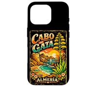 Custodia per iPhone 16 Pro Cabo de Gata Spagna, Design Vintage Costa Mediterranea