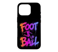 Custodia per iPhone 16 Pro Calcio Cool Graffiti Urban Streetwear Calcio Atleta