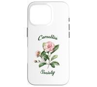 Custodia per iPhone 16 Pro Camellia Society Giardinieri di fiori Arte botanica