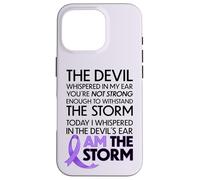 Custodia per iPhone 16 Pro Cancer Warriors I Am The Storm, I Will Survive And Beat It