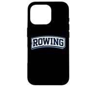Custodia per iPhone 16 Pro Canottaggio Team Atleta Rower Lover Badge Coach Appassionato