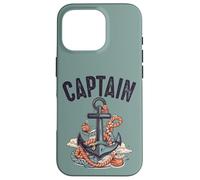 Custodia per iPhone 16 Pro Capitano Vela Con Barca A Vela Ancora Barca Guida Nautica