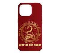 Custodia per iPhone 16 Pro Capodanno cinese del serpente Anni zodiacali cinesi 2025