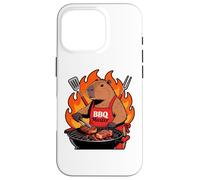 Custodia per iPhone 16 Pro Capybara Cooking Grill BBQ Funny Gift Capybara