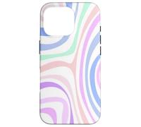Custodia per iPhone 16 Pro Carino Boho Arte Astratta Turbinii Pastello Estetico Minimalista