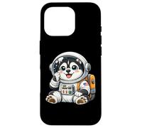 Custodia per iPhone 16 Pro Carino cartone animato Husky Spazio ed Explorer Astronauta Cane