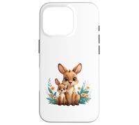 Custodia per iPhone 16 Pro Carino Madre Canguro E Joey Animale Illustrazione