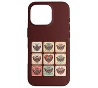 Custodia per iPhone 16 Pro Carino Mothman Valentine Puns Cryptid Lover Cards