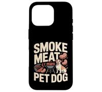Custodia per iPhone 16 Pro Carne affumicata per cani, divertente barzelletta alla griglia
