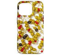 Custodia per iPhone 16 Pro Carrello bar retrò Martini modello spiedino oliva da donna